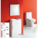 400mm PVC Waterproof Narrow Vanity