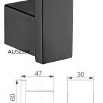 Rosa Robe Hook Matt Black