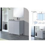 600mm Fingerpull Stone Top Vanity