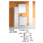 750 Square Fingerpull vanity With Kickboard
