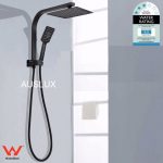 Half combo shower rail