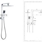 Eden Square Multi Function Shower Set