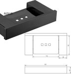 Rosa Metal Soap Dish Matt Black