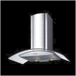 600 Wide Canopy Rangehood Curve Glass
