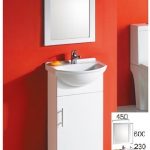 450mm Semi-recess Vanity With Kickboard