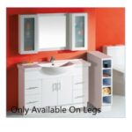1200 Semi Recess Vanity with Handles and Legs