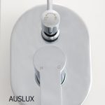Maya Round Spoon Shaped Handle Wall Mixer With Diverter
