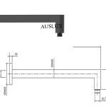 Square wall arm