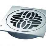 Flower Square Floor Grate