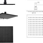 Square shower head