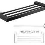 Eden Towel Shelf 600 mm Matt Black