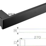 Rosa Towel Bar Matt Black