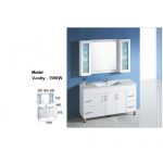 1500 Single Bowl Vanity With Handles and Kickboard