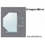 Octagon Mirror With Glass Shelf 800*800