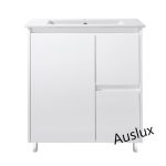 750 PVC Finger pull Vanity With Legs Right Drawers