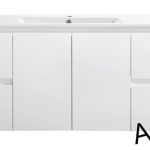 1200 PVC Finger pull Wall Hung Vanity