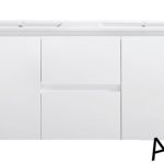 1200 Double Bowl PVC Finger pull Wall Hung Vanity