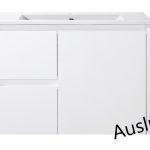 750 PVC Finger pull Wall Hung Vanity Left Drawers