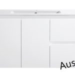 900 PVC Finger pull Wall Hung Vanity Right Drawers