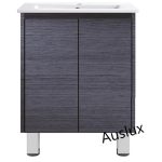 600 Dark Woodgrain Vanity With Legs