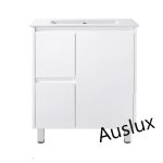 750 Narrow PVC Finger pull Vanity With Legs Left Drawers