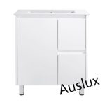 750 Narrow PVC Finger pull Vanity With Legs Right Drawers