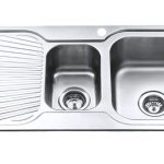 S980 Right Hand Double Bowl Stainless Steel Sink