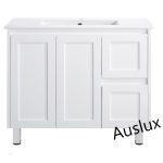 900 Right Drawers Shaker Style Vanity With Legs