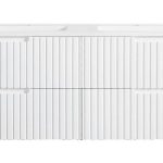 1500 Double Bowl Wall Hung V Groove Style Vanity