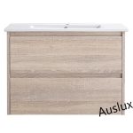 750 Light Woodgrain Wall Hung Vanity