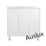 900 Narrow PVC Finger pull Vanity With Legs Right Drawers