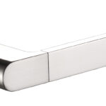 Flores Toilet Roll Holder Brushed Nickel