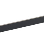 Ceram Single Towel Rail 600mm Matt Black