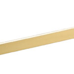 Ceram Single Towel Rail 600mm Brushed Gold