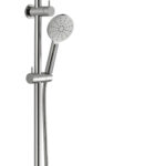 Cora Round Brass Multi-function Shower Set 200 mm Brushed Nickel