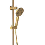 Cora Round Brass Multi-function Shower Set Brushed Gold