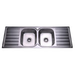 Eden Double Bowl & Double Drainer 1380 x 480 x 180mm