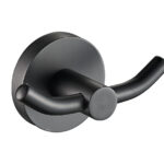 Otus Round Double Robe Hook Matt Black