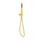 Tube Hand Shower On Wall Outlet Bracket Brushed Gold