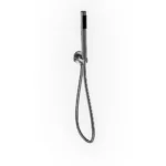 Tube Hand Shower On Wall Outlet Gun Metal
