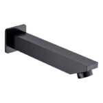 Yale Square Bath Spout Matt Black