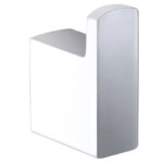 Eden Robe Hook White & Chrome