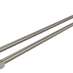 Otus Round Double Towel Rail 600mm Brushed Nickel