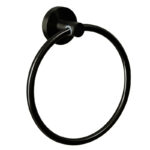 Otus Round Towel Ring 170 mm Matt Black