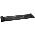 Cora Round Cornered Rectangle Cosmetic Shelf Matt Black