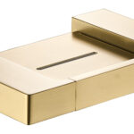Ceram Soap Holder Brushed  Gold