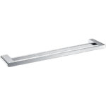 Cora Round Cornered Rectangle Double Towel Rail 600 mm
