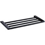 Cora Round Cornered Rectangle Towel Shelf 600 mm Matt Black