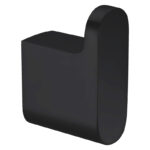 Cora Round Cornered Rectangle Robe Hook Matt Black