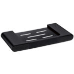 Cora Round Cornered Rectangle Soap Shelf Matt Black